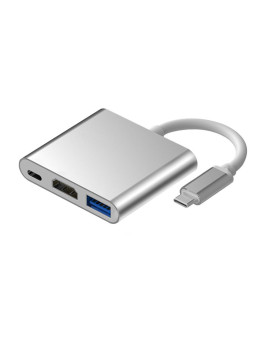 Adapter aluminiowy HUB 3w1...