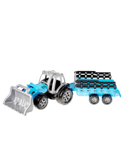 Traktor z przyczepą i...