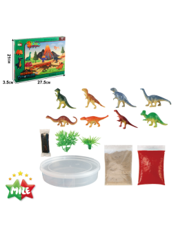Scena 3D dinozaury DIY