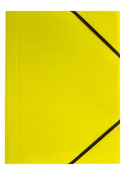 Teczka z gumką A4 350g limon